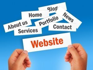 Website development process.