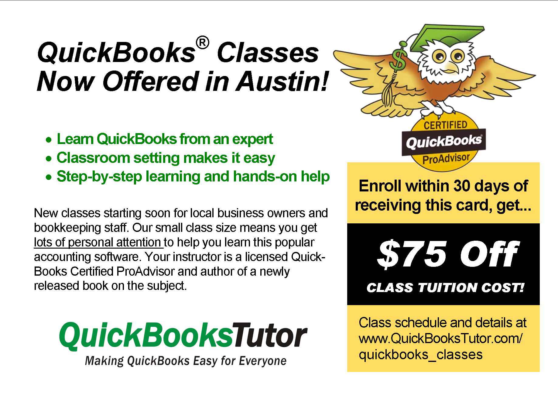 QuickBooks Tutor, marketing collateal by New Paradigm graphic design, Santa Rosa, CA
